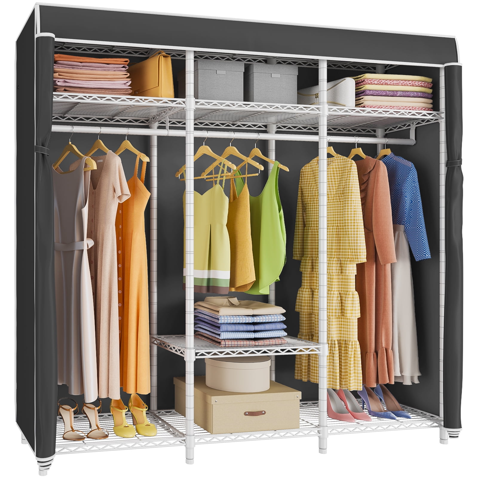VIPEK V30C Garment Rack Heavy Duty Portable Closet with Cover Clothes Racks, Wardrobe Closet