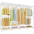 thumbnail image 1 of VIPEK V40 Plus Extra Large Clothes Rack Heavy Duty Clothing Rack, Closet Organizer System Freestanding Wardrobe, Max Load 1300lbs, White, 1 of 8