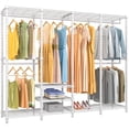 thumbnail image 1 of VIPEK V40 Heavy Duty Garment Rack, 1110LB Capacity Wire Clothes Rack, Multi-Functional Freestanding Closet Wardrobe, White, 1 of 12