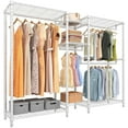 thumbnail image 1 of VIPEK Classic V6 Medium Wire Garment Rack, 59.8" L x 14.6" W x 76.4" H, Max Load 750lbs, White, 1 of 8
