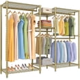 thumbnail image 1 of VIPEK Classic V6 Wire Garment Rack Clothes Rack, 68.9" L x 15.7" W x 76.4" H, Max Load 850LBS, Gold, 1 of 10