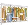 thumbnail image 1 of VIPEK V60 Extra Large Portable Closet Rack Heavy Duty Clothing Rack for Hanging Clothes Freestanding Wardrobe Closet, Metal Closet for Bedroom Storage Organizer, Load 1620lbs, White, 1 of 7