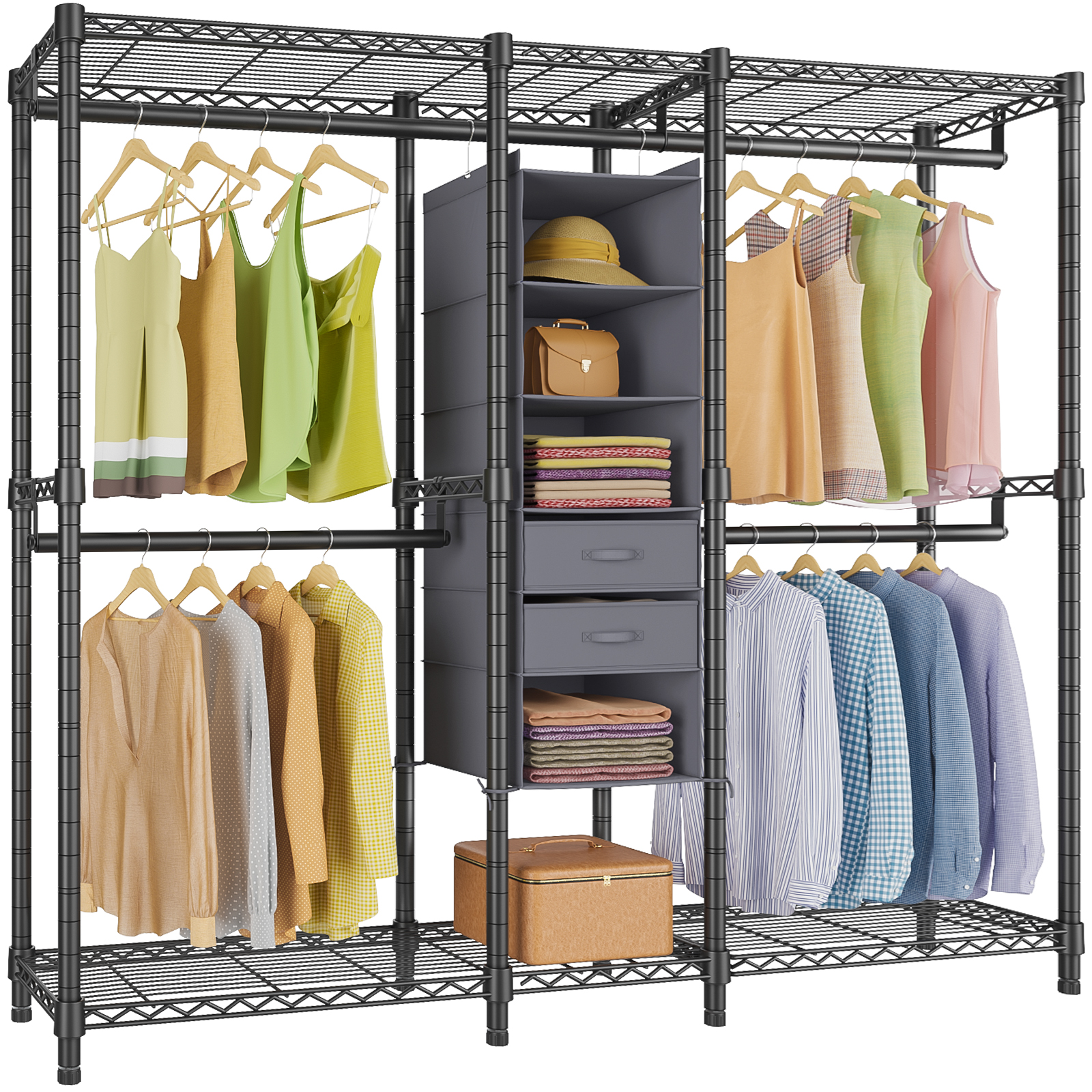 VIPEK V6E Heavy Duty Clothes Rack Large Garment Rack, Portable Clothing Rack Metal Freestanding