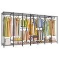thumbnail image 1 of VIPEK V70 Heavy Duty Garment Rack, 1670LB Capacity Freestanding Wardrobe with Adjustable Shelves, Large Metal Clothing Rack Storage Organizer, Black, 1 of 7