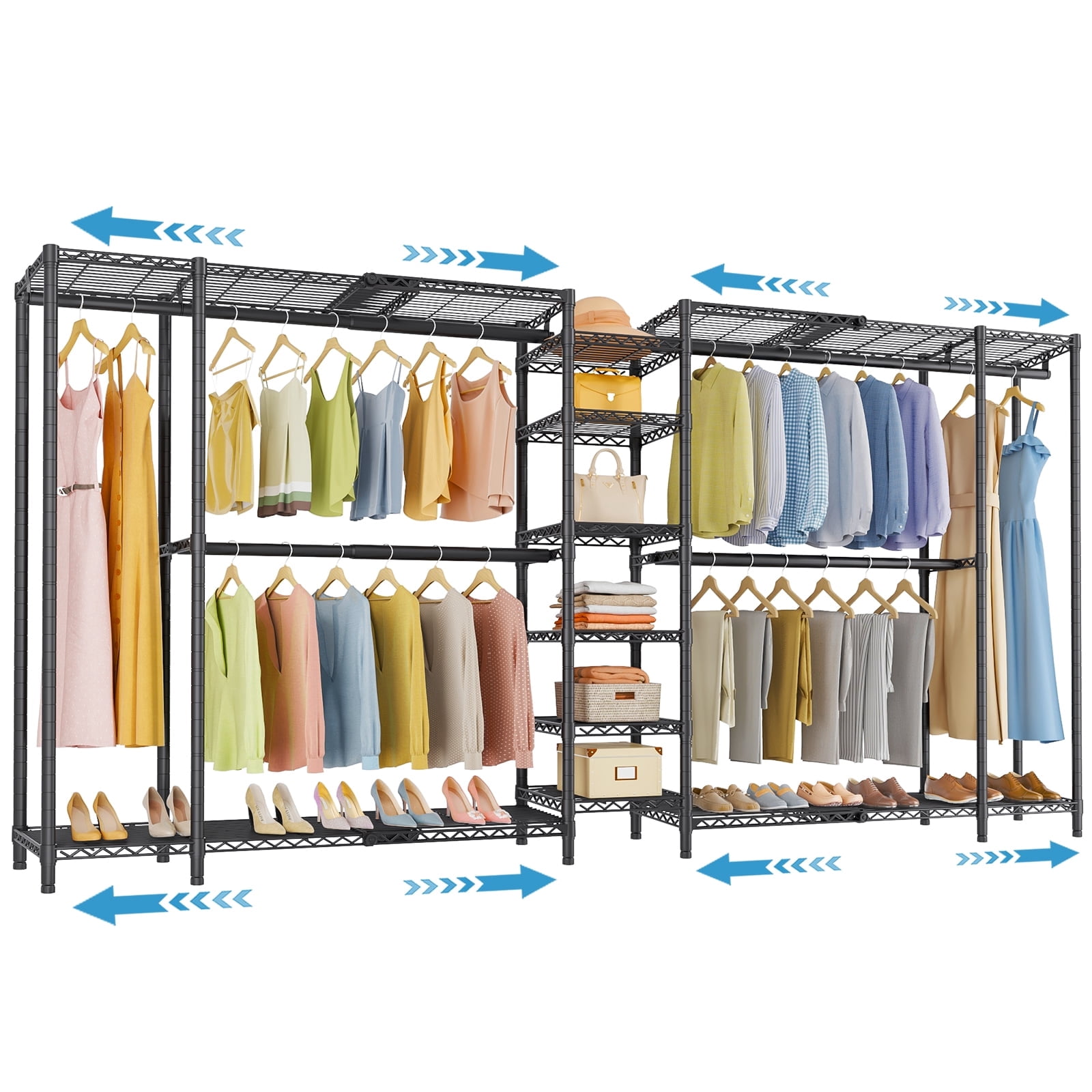 Large Replacement Rack VIPEK X5 Extra Large Expandable Clothes Rack 7'8