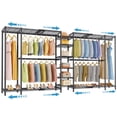thumbnail image 1 of VIPEK X5 Extra Large Expandable Clothes Rack Adjustable from 7'8" to 10'5", Reach-in Closet Metal Clothing Racks , Black, 1 of 8