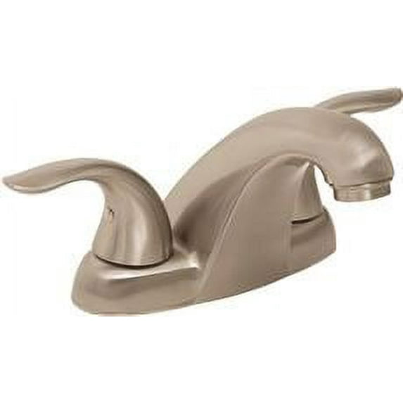 VIPER LAVATORY FAUCET WITH METAL TOUCH DOWN DRAIN, CENTERSET, TWO HANDLES, 1.2 GPM, BRUSHED NICKEL