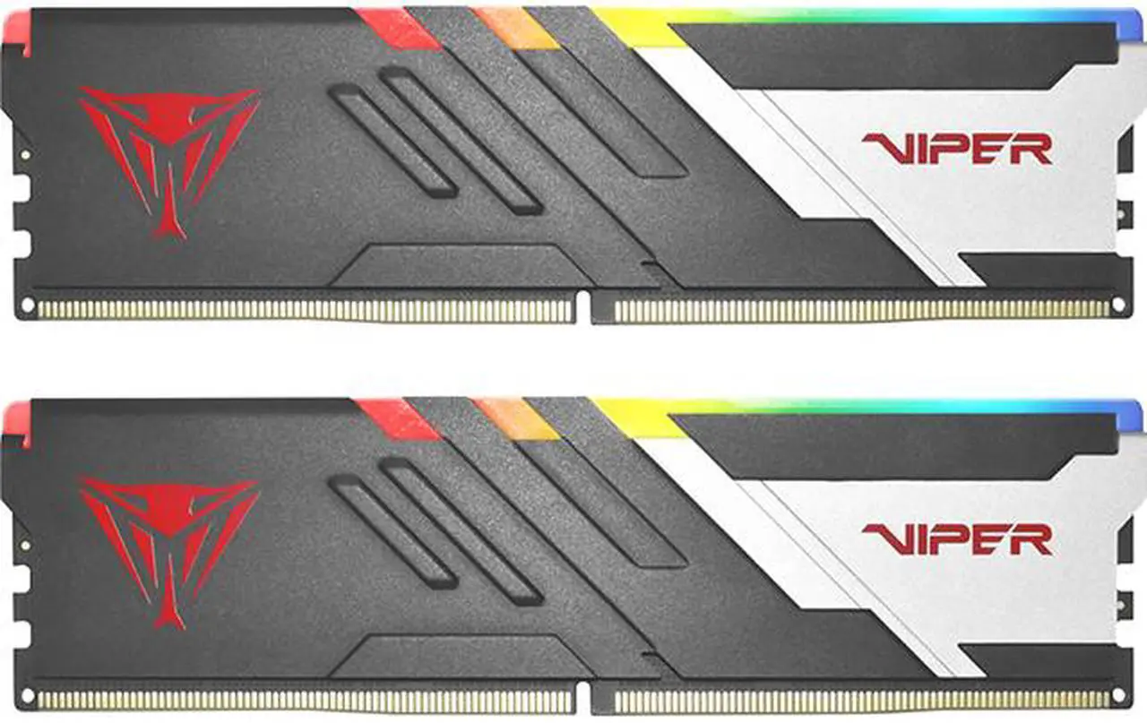 Patriot Viper Venom RGB 32GB (2 x 16GB) 288-Pin PC RAM DDR5 6400 (PC5 51200) Desktop Memory Model PVV532G640C32K Compatible with AMD / Intel Gen14 Only