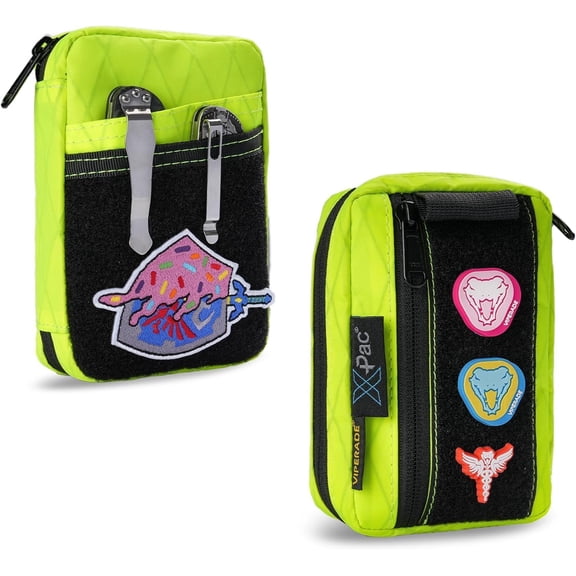 VIPERADE EDC Pouch Organizer with 11 Compartments, Small Tool Pouch with DIY Patches Area, EDC Pocket Organizer for Mutitools