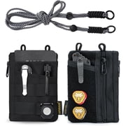 VIPERADE EDC Tool Pouch with Strap, 4 Multi-Purpose Pockets, Slim EDC Wallet Organizer for Men, Black