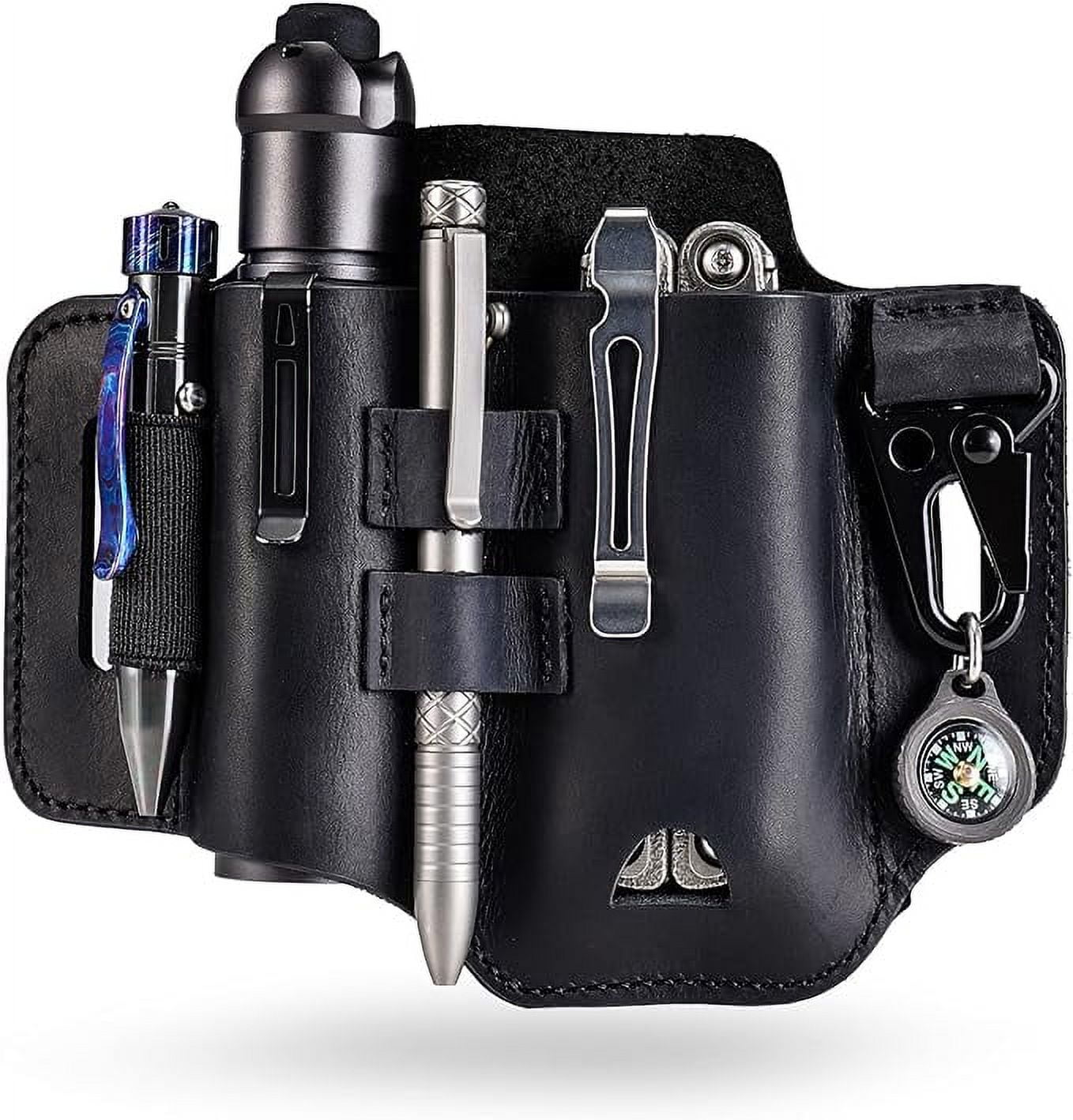 VIPERADE PJ35 Multitool Leather Sheath for Belt, EDC Leather Holster