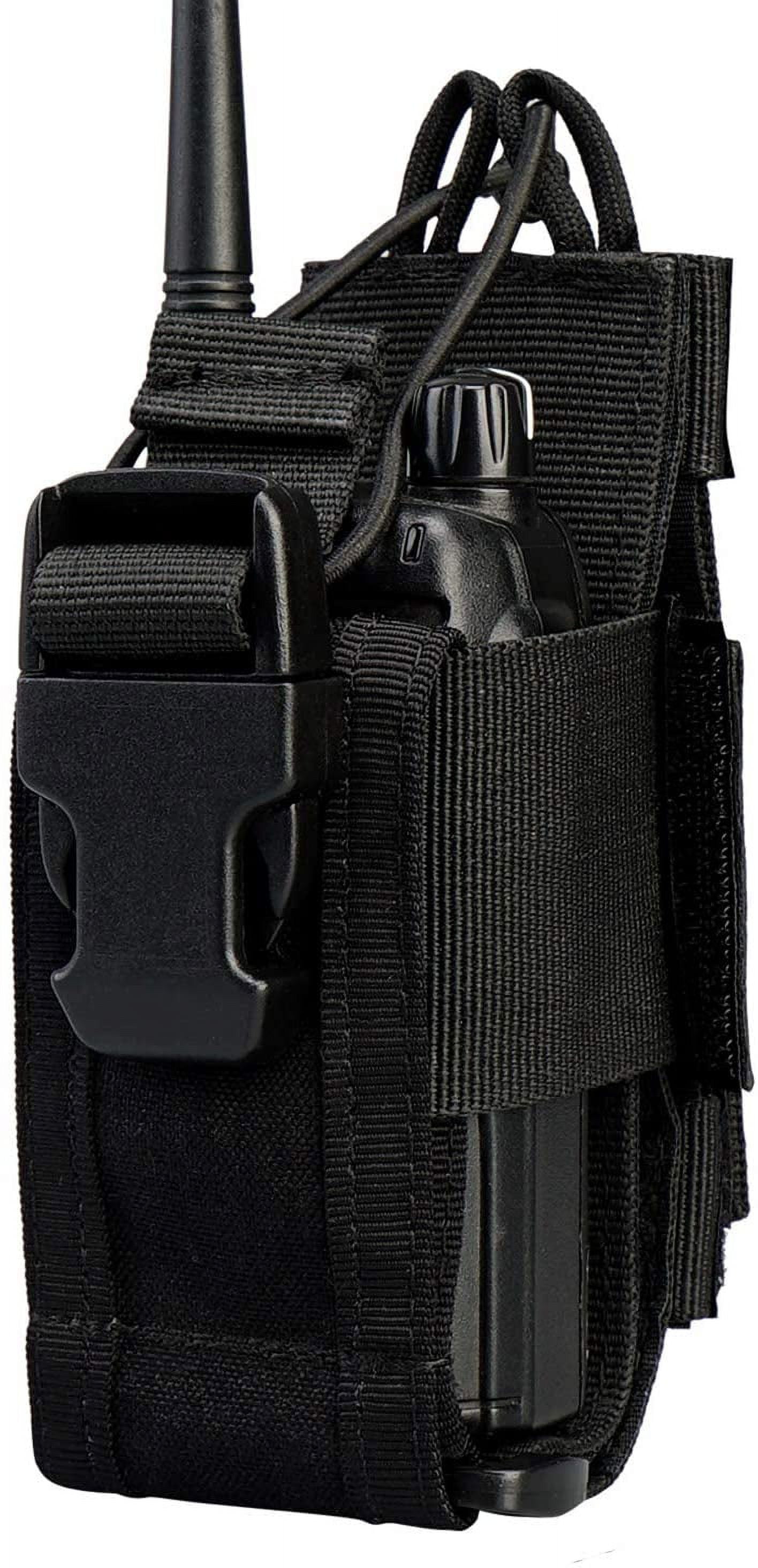 VIPERADE Radio Holster, MOLLE Radio Pouch for Vest, Universal Walkie Talkie Holster Radio Holder for Duty Belt, Police Radio Holder Tactical Radio Pouch for Baofeng, Motorola