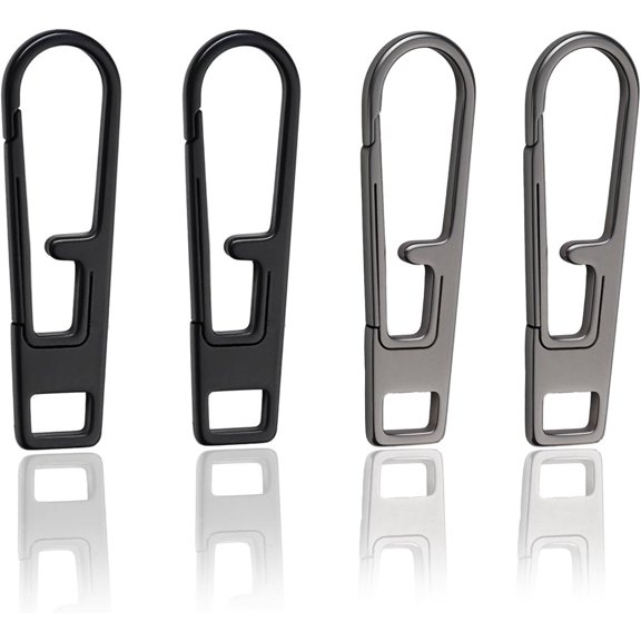 VIPERADE VAT1 Heavy Duty Titanium Zipper Pulls Replacement, Universal Zipper Pull Tab Repair Kit for Jackets, Coats, Suitcases, Luggage, Backpacks, Handbags and EDC Pouches