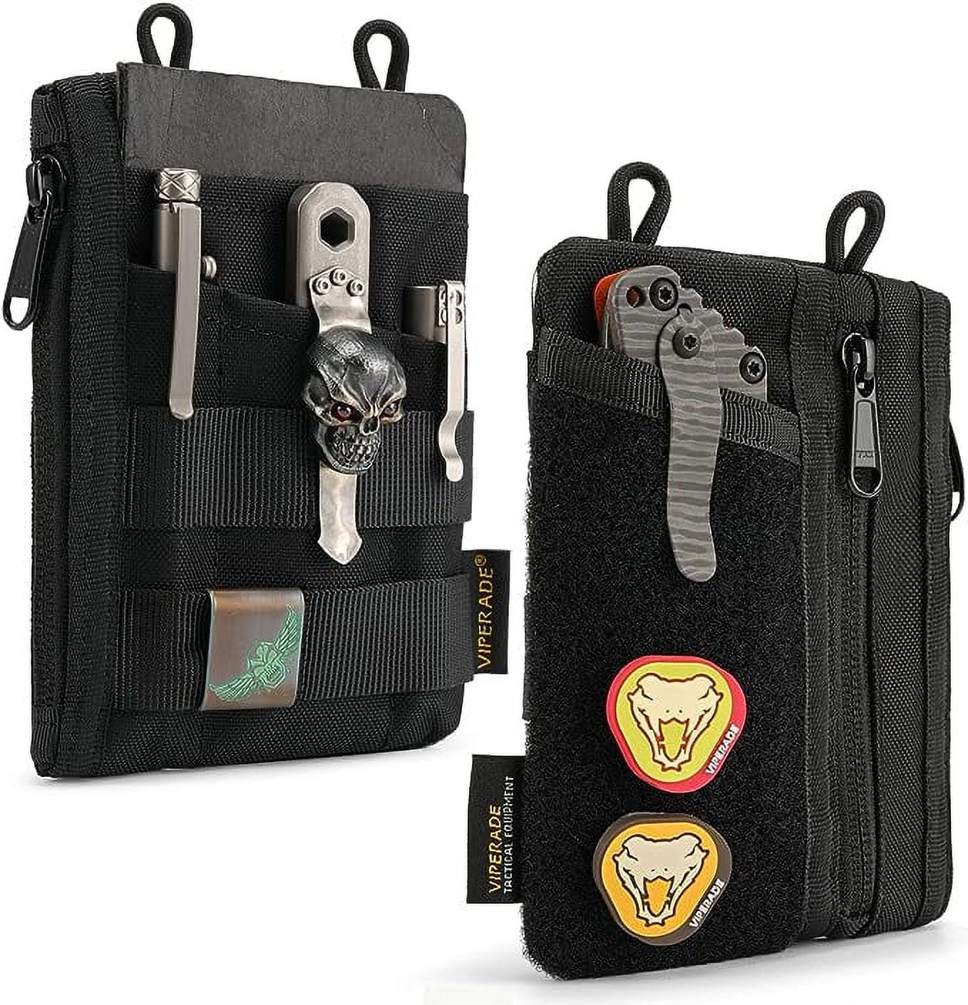 Viperade VE16 Pocket Organizer EDC Pouch with 7 Pockets for Everyday Carry Multitool and Gear Storage