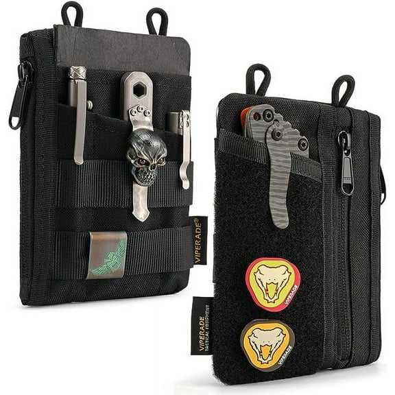 Viperade VE16 Pocket Organizer EDC Pouch with 7 Pockets for Everyday Carry Multitool and Gear Storage