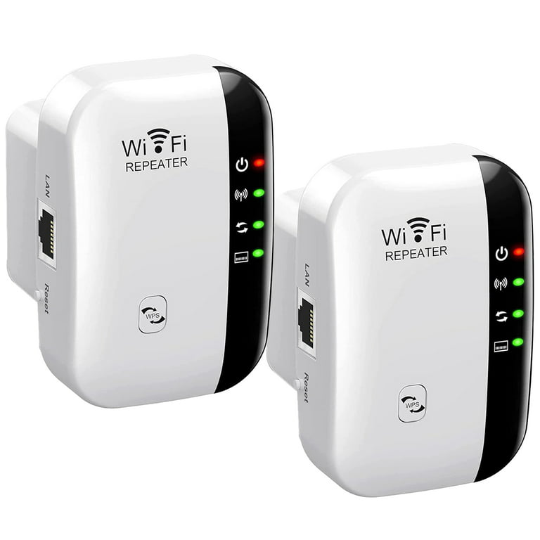 VIPLIVE 2 Pack WiFi Extender, Signal Booster Up to 2640sq.ft and 25  Devices, Wireless Internet Repeater, WiFi Range Extender, Long Range  Amplifier with Ethernet Port, 1-Tap Setup, Access Point 