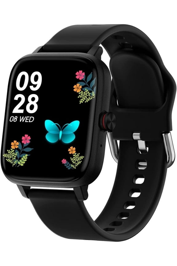 Smart Watch, 1.7'' Full Touch Answer/Make Call Android Smart Watches for Women Men, IP67 Waterproof Outdoor Smartwatch for Android Phones, Black