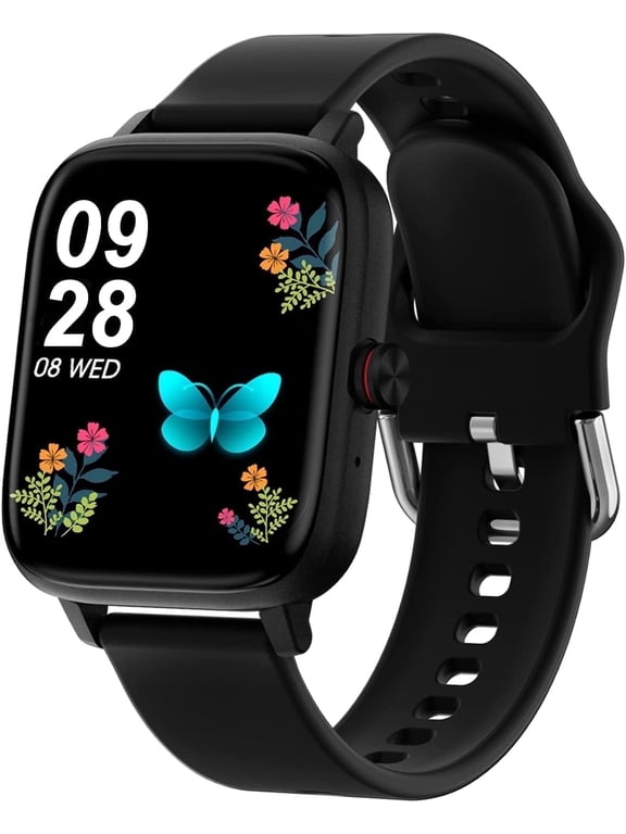 Smart Watch, 1.7'' Full Touch Answer/Make Call Android Smart Watches for Women Men, IP67 Waterproof Outdoor Smartwatch for Android Phones, Black