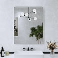 thumbnail image 1 of VIPLOOK Framed Wall Mounted Bathroom Vanity Mirror 28" * 36" - Brushed Nickel, 1 of 5