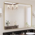 thumbnail image 1 of VIPLOOK Framed Wall Mounted Bathroom Vanity Mirror 48" * 36" - Brushed Gold, 1 of 10