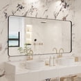 thumbnail image 1 of VIPLOOK Framed Wall Mounted Bathroom Vanity Mirror 59" * 36" - Black, 1 of 16