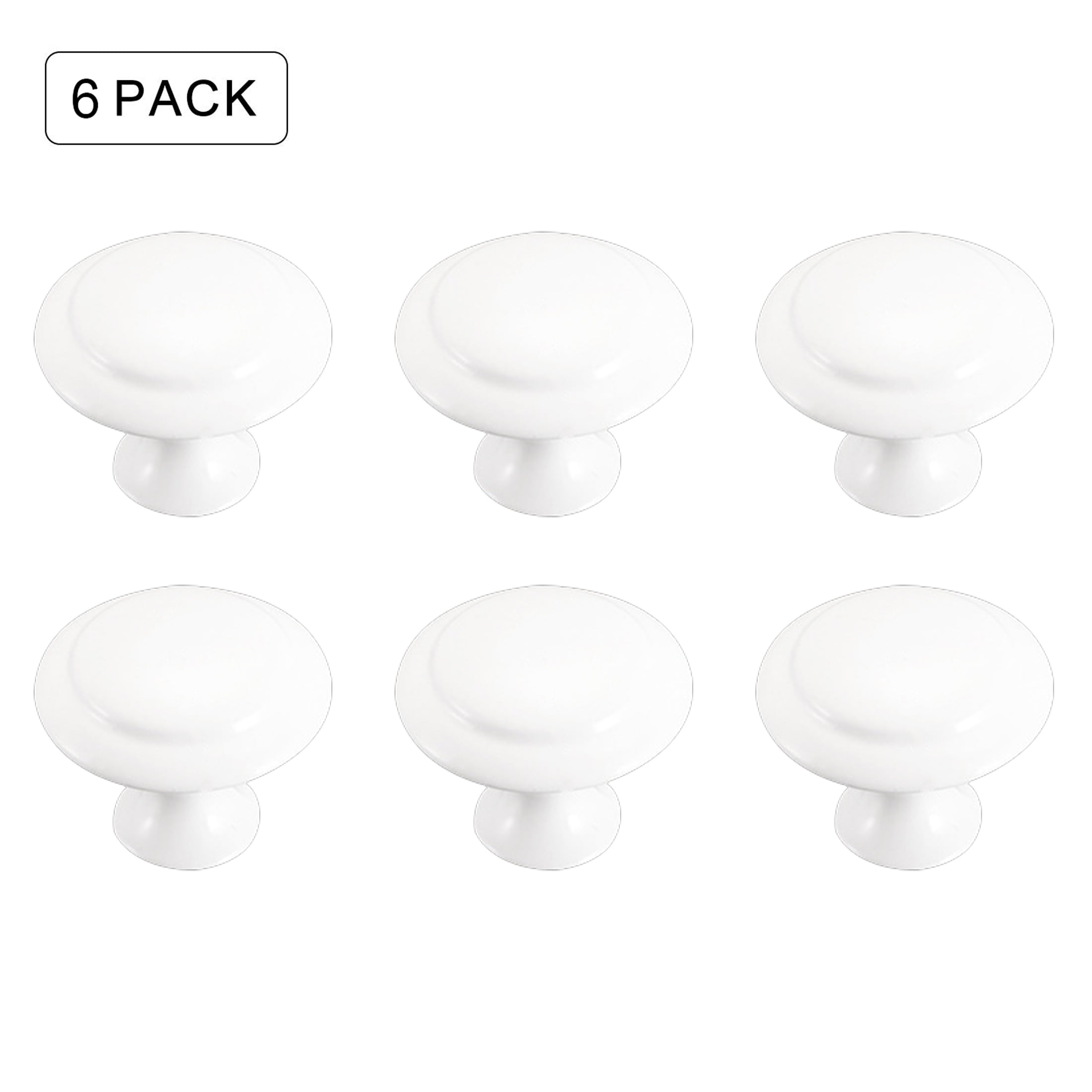 VIPMOON 1.17 inch Stainless Steel Round Knob for Dressers, Closets and Black