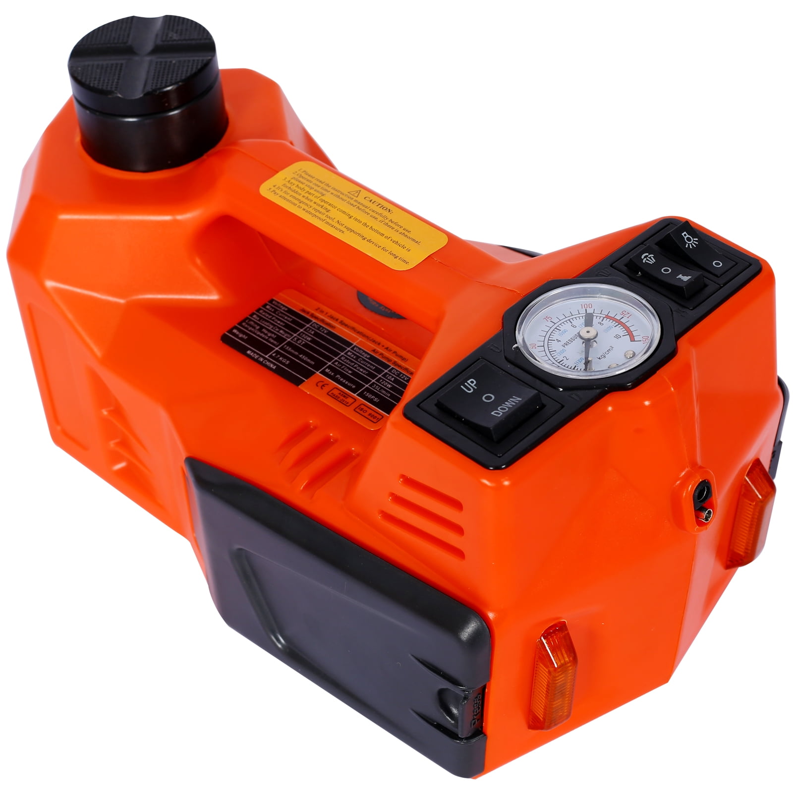VIPMOON 4 IN 1 FLOOR JACK,Electric Car Jack kit,5T 12V, Hydraulic Car jack Lift with Eectric Impact Wrench for SUV ,MPV Sedan