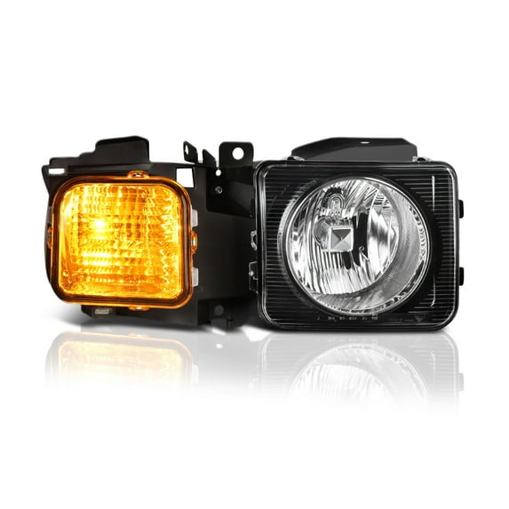 VIPMOTOZ Chrome Bezel OE-Style Headlight Headlamp Assembly For 2006-2010 Hummer H3 & H3T, Passenger Side