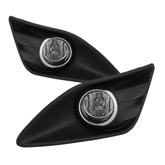 VIPMOTOZ Chrome Housing OE-Style Front Fog Light Driving Lamp Assembly w/ Bezel For 2013-2018 Ford C-Max Hybrid - Power Switch & Universal Wiring Included, Driver & Passenger Side