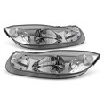 thumbnail image 1 of VIPMOTOZ Chrome Housing OE-Style Halogen Headlight Headlamp Assembly For 2001-2002 Saturn SC1 SC2, Driver & Passenger Side, 1 of 6