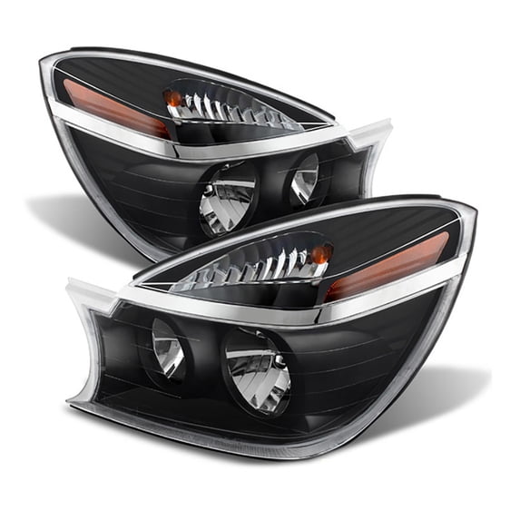 For 2002-2007 Buick Rendezvous Black Bezel OE-Style Headlight Assembly Replacement Pair, Driver & Passenger Side