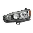 thumbnail image 1 of VIPMOTOZ Black Housing OE-Style Headlight Headlamp Assembly For 2008-2017 Mitsubishi Lancer Ralliart Evolution EVO X Halogen Model, Driver Side, 1 of 6