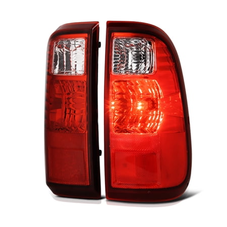 VIPMOTOZ Red Lens OE-Style Tail Light Lamp Assembly For 2008-2016 Ford F-250 F-350 Superduty Pickup Truck, Driver & Passenger Side