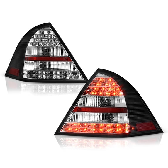 VIPMotoZ 2001-2004 Mercedes-Benz W203 C-Class LED Tail Lights, Driver & Passenger Side