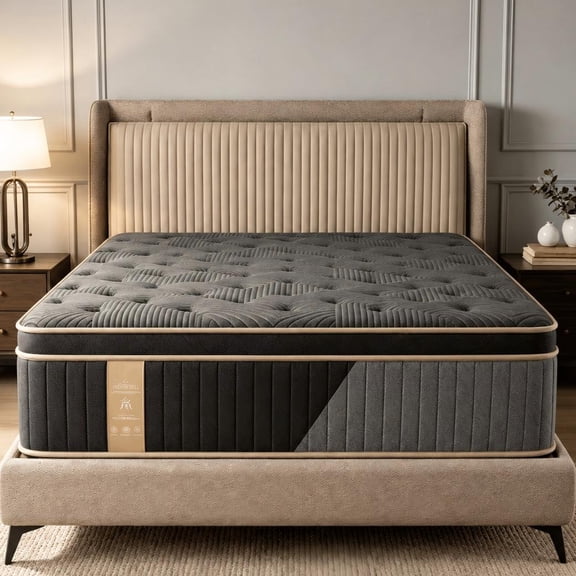 VIPNOW 10 Inch Full Hybrid Mattress, Medium Firm Pocket Spring and Comfort Foam Bed in a Box, Supportive Pressure Relief for a Restful Night's Sleep