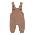 thumbnail image 1 of VIPOIN Baby Knit Suspender Overalls Pants, Button Strap Trousers, Soft Knit Bottoms for 3-36 Months, 1 of 7