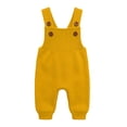 thumbnail image 1 of VIPOIN Baby Knit Suspender Overalls Pants, Button Strap Trousers, Soft Knit Bottoms for 3-36 Months, 1 of 7