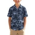 thumbnail image 1 of VIPOIN Boys Hawaiian Short Sleeve Button Down Shirt 3-15 Years Old Casual Summer Top with Pocket, 1 of 8