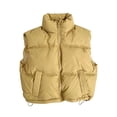 thumbnail image 1 of VIPOIN Girls Puffer Vest Zip Up Lightweight Sleeveless Winter Jacket Stand Collar Drawstring Hem Warm Outerwear, 1 of 8