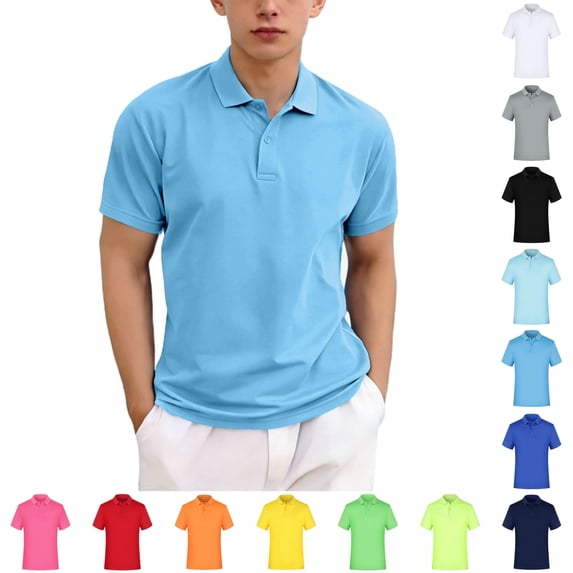 VIPOIN Kids Short Sleeve Shirt Collared Breathable Athletic Uniform Top Tee for Ages 3-12