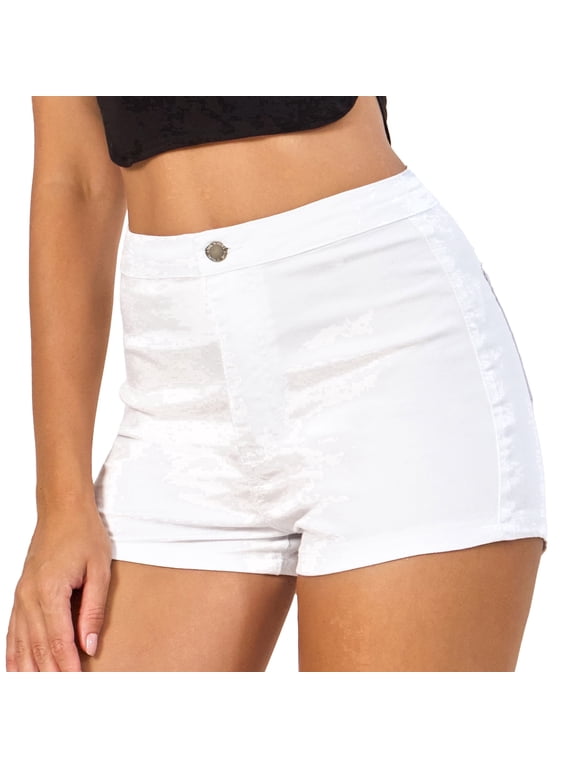 Women's Denim Jeans Shorts High Waisted Stretchy Sexy Butt Lifting White Hot Summer Shorts for Women 2026 Trendy Outfits(304,S)