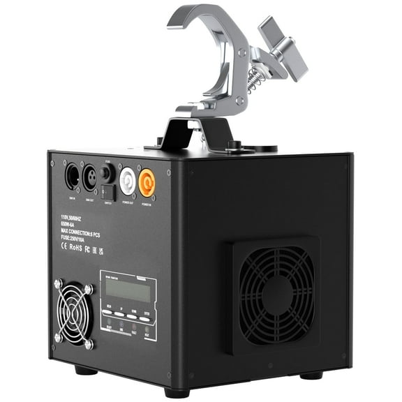 VIPQV 700W Cold Spark Machine, Downward Spray Firework Machine with Remote DMX 5-13FT Adjustable for Stage Effect Party Wedding Graduation, 1 Pc