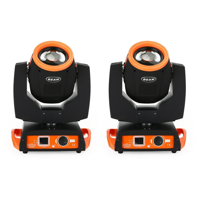 VIPQV 2Pcs 230W Stage Lights 7R Beam Zoom Sharpy 8 Prism for Disco Show Lighting