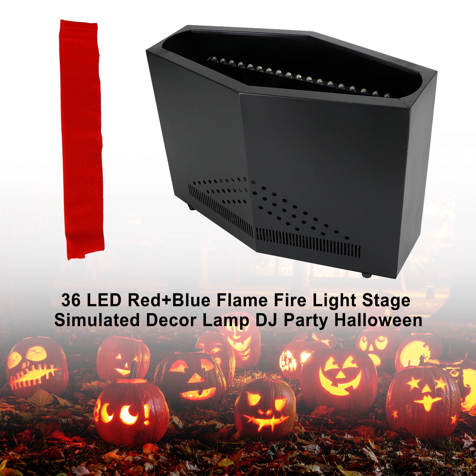 VIPQV 5FT Fake Fire Flame Light Campfire with 36 LED Light Flame Fire ...