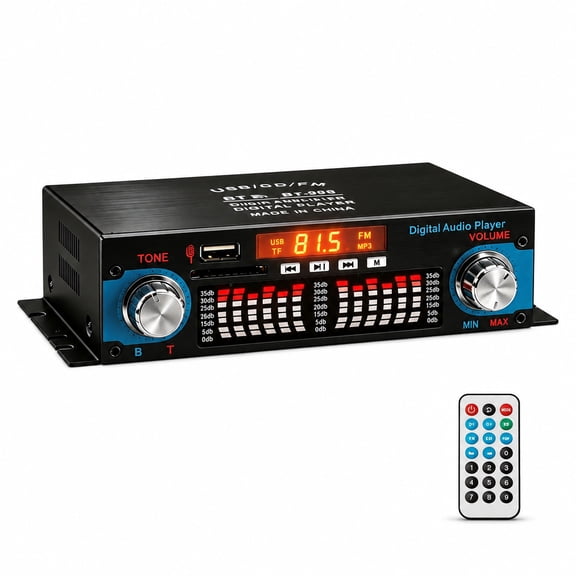 VIPQV 720 Watt 4Channel Flll Range Car Audio Amplifer, 2 Main Channels, RCA Inpute Class D, Amplifier System