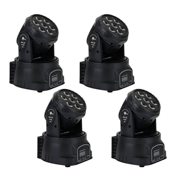 VIPQV 4PCS 70W Moving Head Stage Light for DJ, Wedding, Party, Bar, Nightclub DMX512, Sound Activated, Pan/Tilt, Air Cooling, Events & Performances