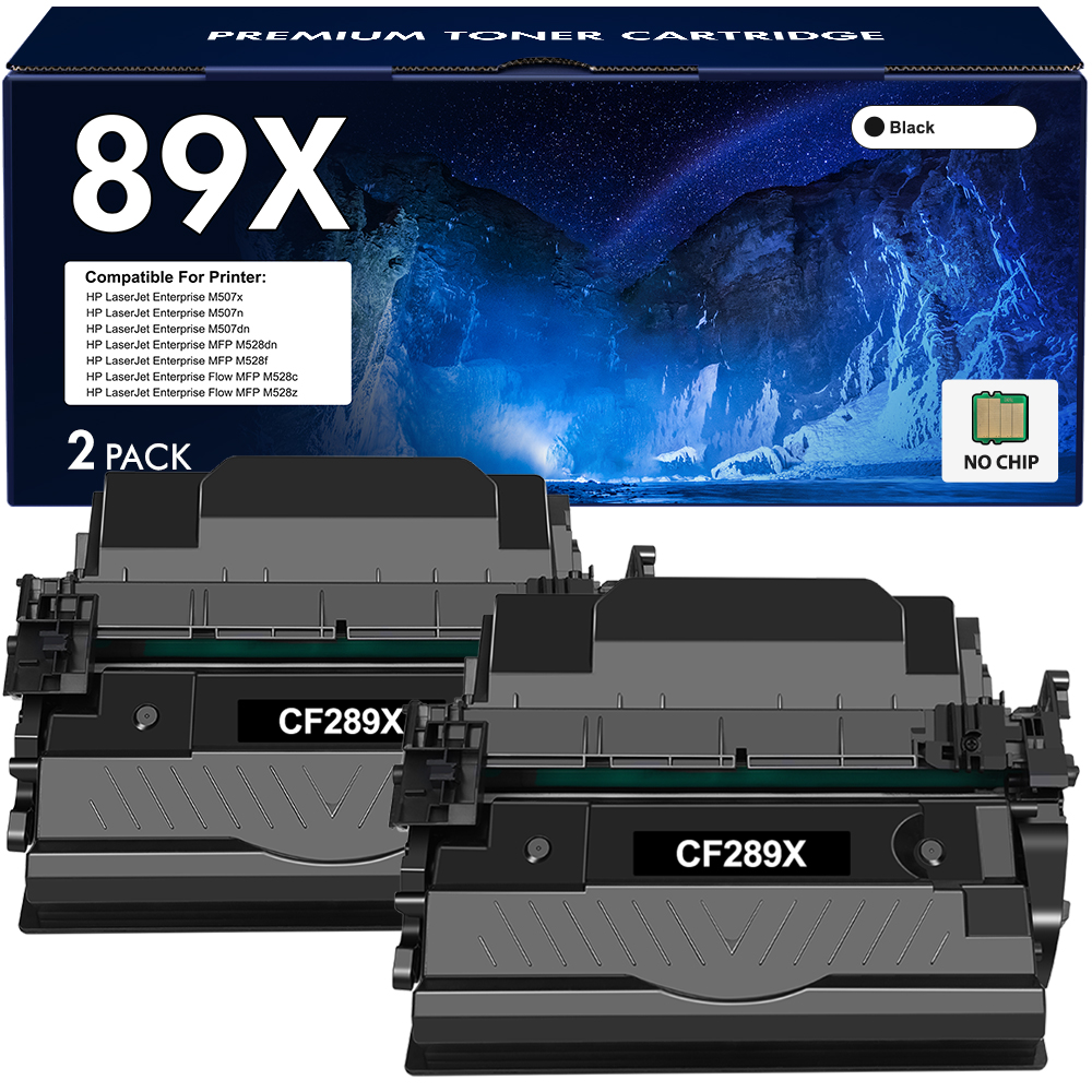 Cartuccia Toner Originale HP 89X CF289X – 10.000 Pagine, Per LaserJet Enterprise M507 E MFP M528, Nero, Tecnologia JetIntelligence