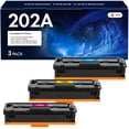 thumbnail image 1 of VIPink 3-Pack Compatible Toner Cartridge Replacement for HP CF501A CF502A CF503A 202A Color LaserJet Pro M254dw M254dn M254nw Printer Ink (Cyan,Magenta,Yellow), 1 of 8