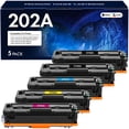thumbnail image 1 of VIPink 5-Pack Compatible Toner Cartridge Replacement for HP CF500A 202A Printer Color LaserJet Pro M254dw M254dn M254nw Printer Ink Set (2xBlack + Cyan + Magenta + Yellow), 1 of 8