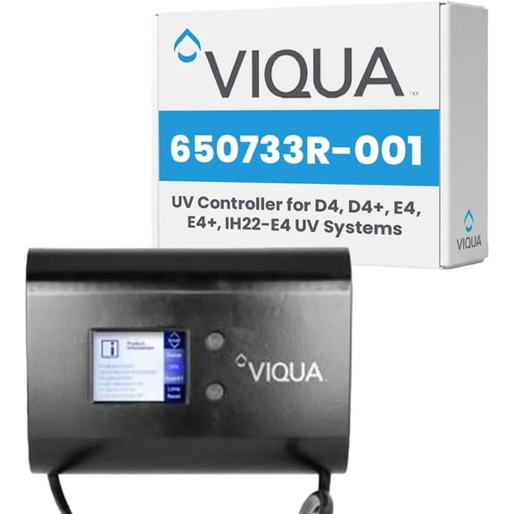 VIQUA 650733R-001 Genuine OEM LCD UV System Controller & Ballast Replacement Kit Fits D4+, D4 Premium, E4, E4+, F4, F4+ & IHS22-E4 UV Water Purification Systems, 100-240V